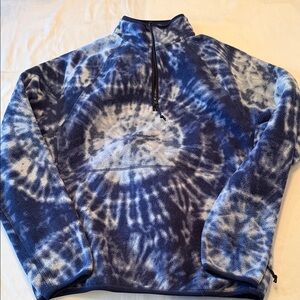 J. Crew Nordic Blue Tie-Dye Fleece